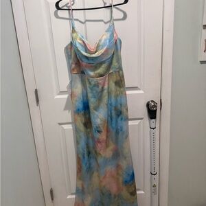 Vibrant Tie-Dye Maxi Dress